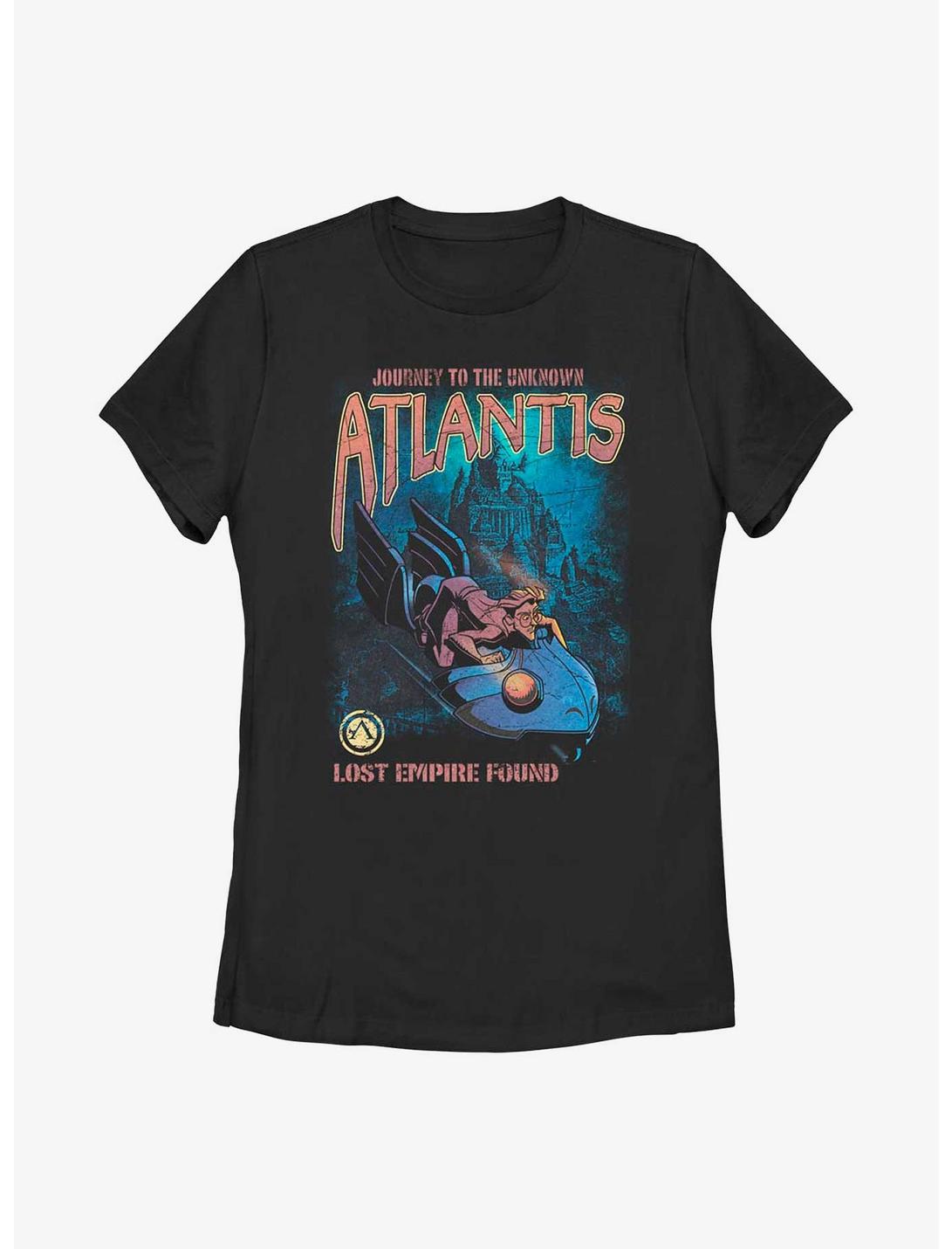 Disney Atlantis: The Lost Empire Milo Lost Empire Found Poster Womens T-Shirt, BLACK, hi-res