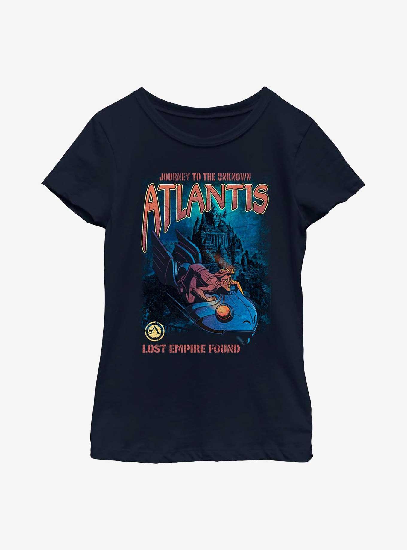 Disney Atlantis: The Lost Empire Milo Lost Empire Found Poster Youth Girls T-Shirt, , hi-res