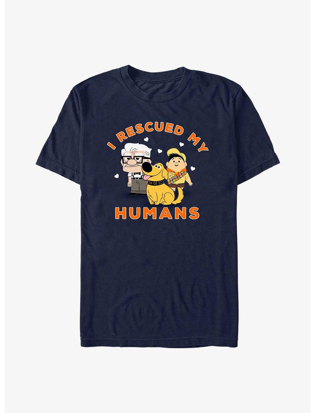 Disney Pixar Up I Rescued My Humans T-Shirt, NAVY, hi-res