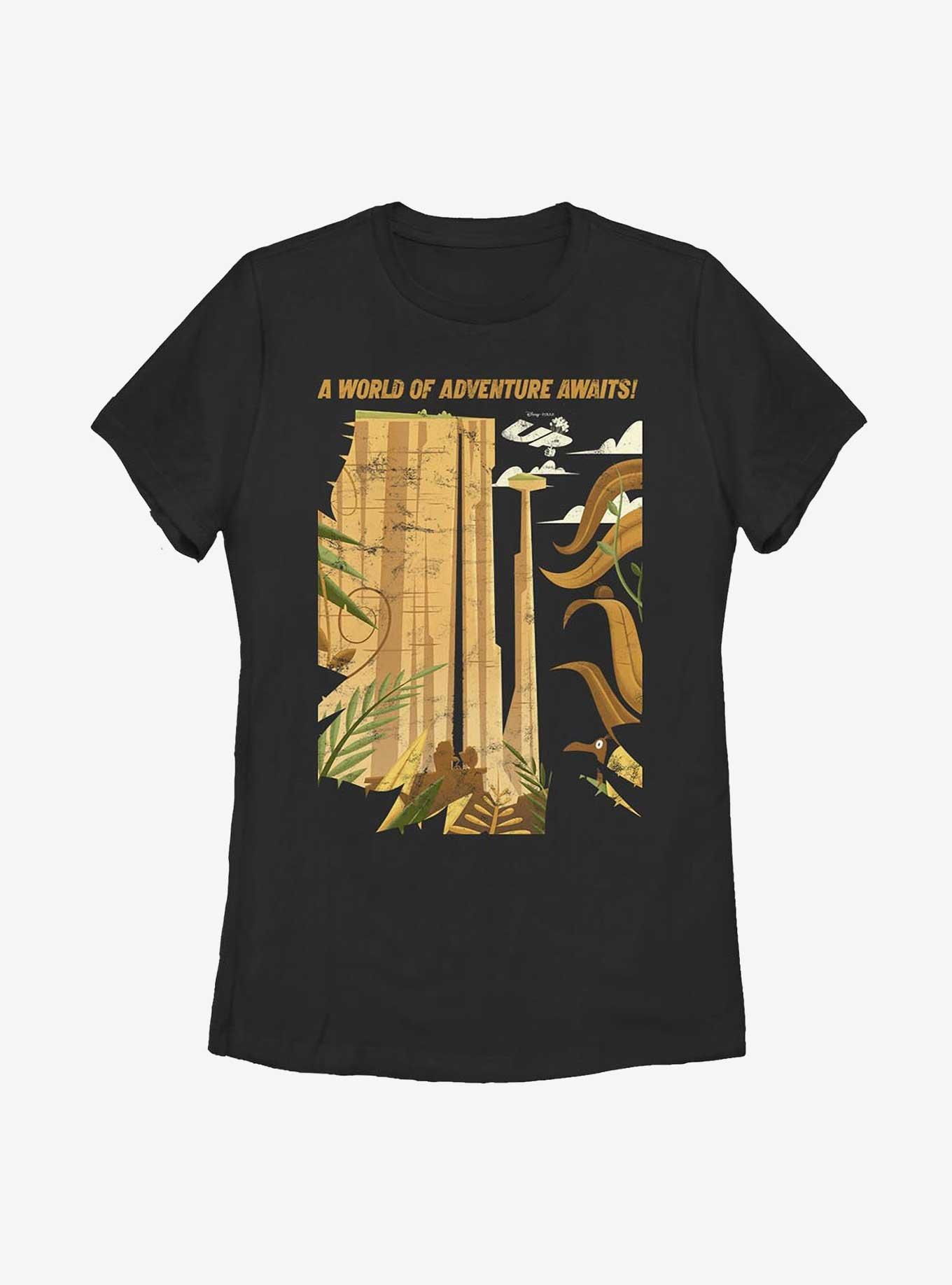 Disney Pixar Up Adventure Awaits Poster Womens T-Shirt, , hi-res