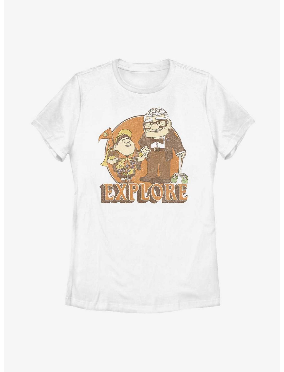 Disney Pixar Up Russell and Carl Explore Womens T-Shirt, WHITE, hi-res