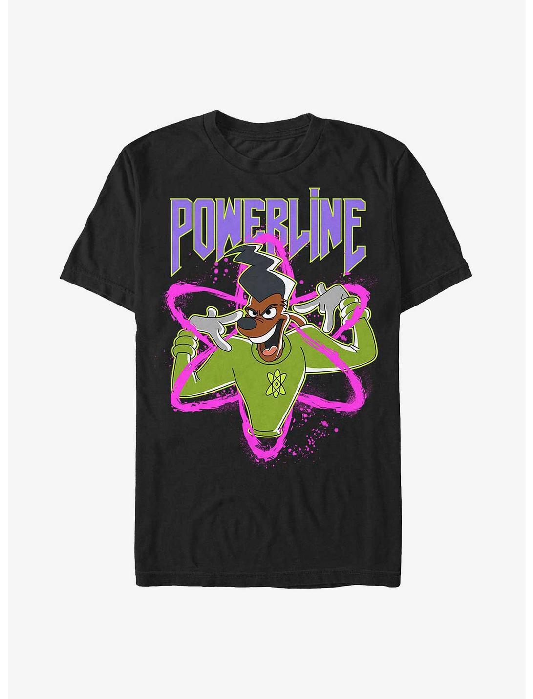 Disney Goofy I Have Power Powerline T-Shirt, BLACK, hi-res