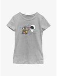Disney Pixar Wall-E Chibi Wall-E and Eve Youth Girls T-Shirt, ATH HTR, hi-res
