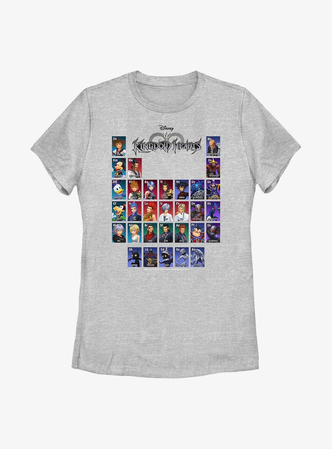 Kingdom Hearts Table of Characters Womens T-Shirt, , hi-res