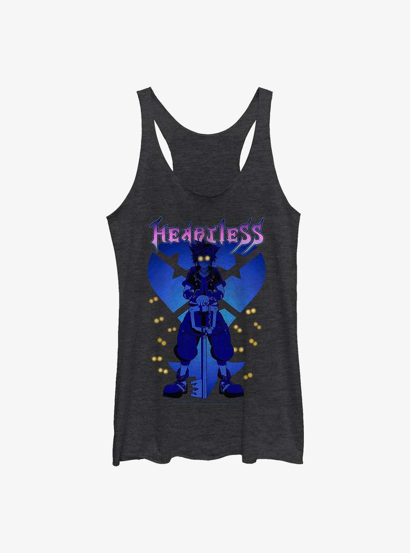 Boxlunch Disney Kingdom Hearts Black And White Logo Womens Tank