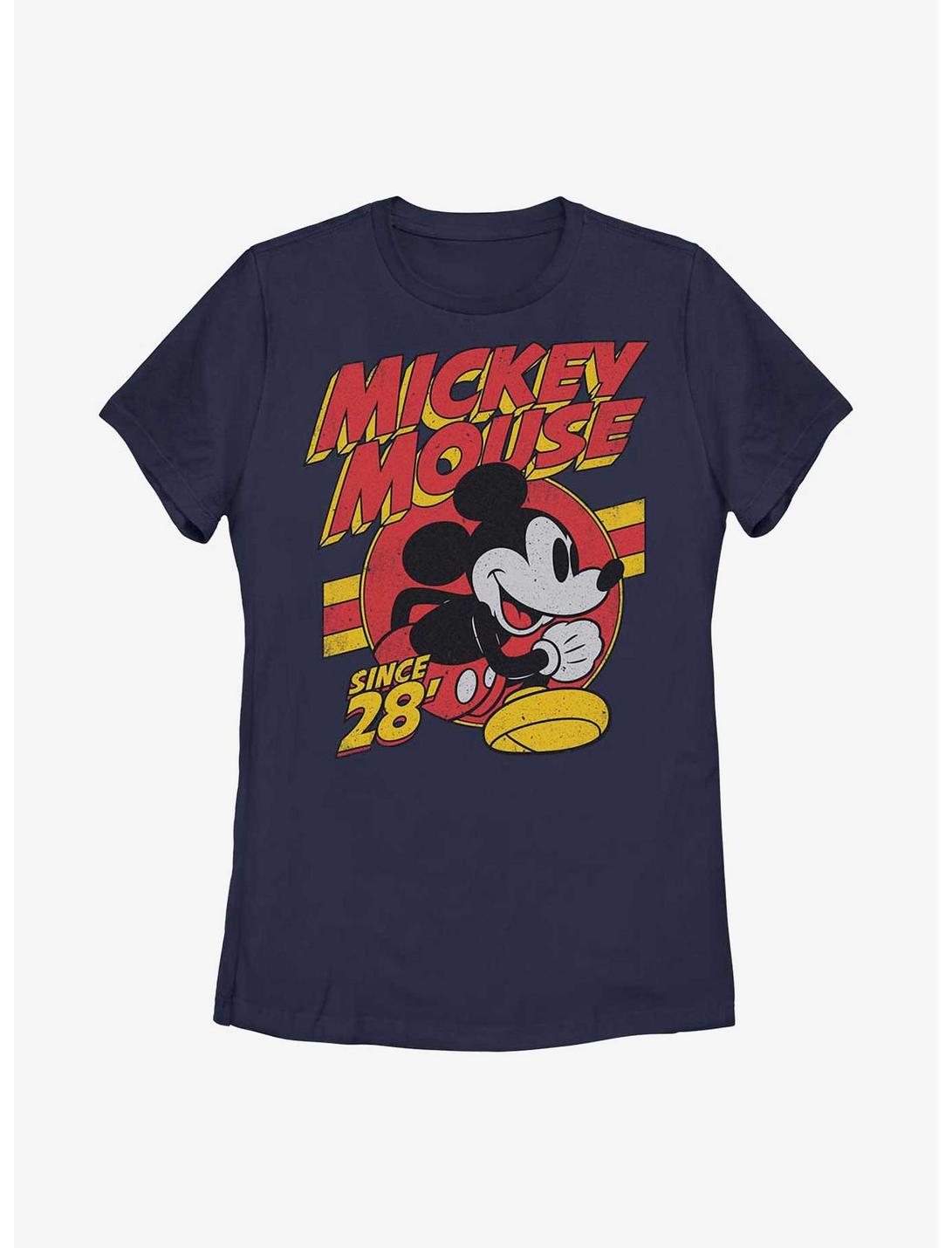 Disney Mickey Mouse Retro Mouse Womens T-Shirt, NAVY, hi-res