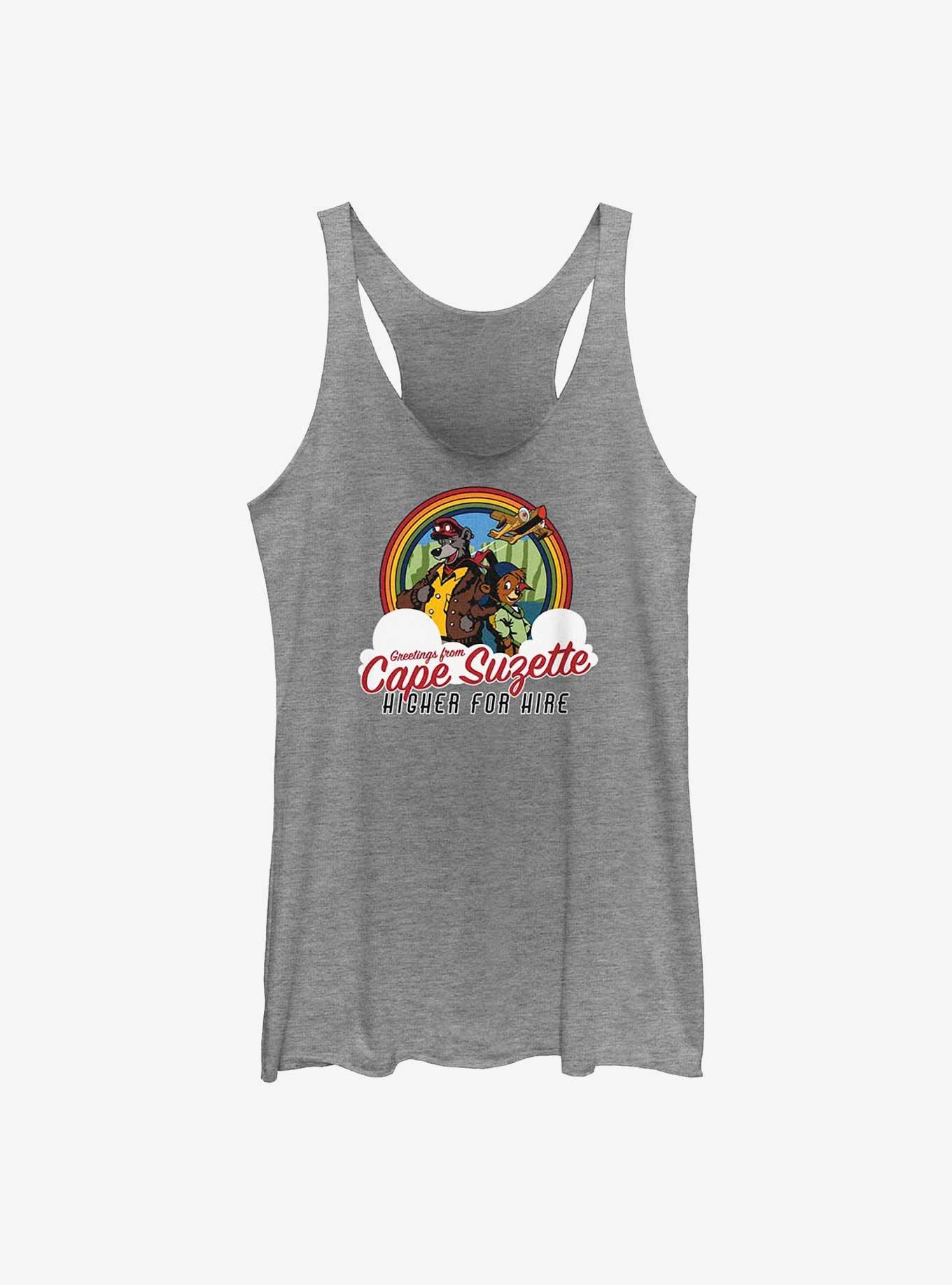 Disney TaleSpin Higher For Hire Womens Tank Top, GRAY HTR, hi-res