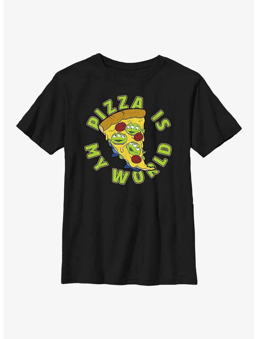 Disney Pixar Toy Story Pizza Is My World Youth T-Shirt, BLACK, hi-res