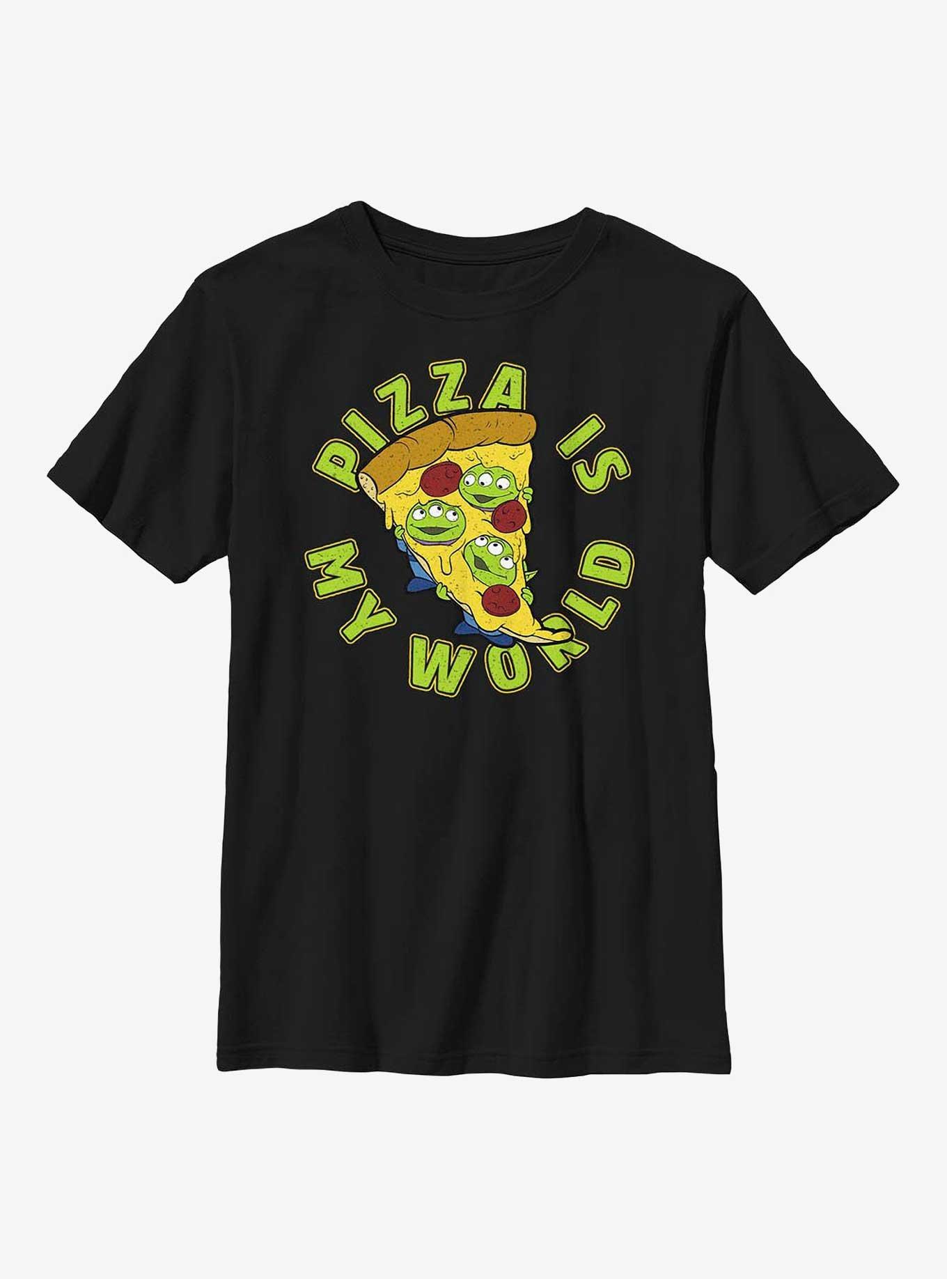 Disney Pixar Toy Story Pizza Is My World Youth T-Shirt, , hi-res