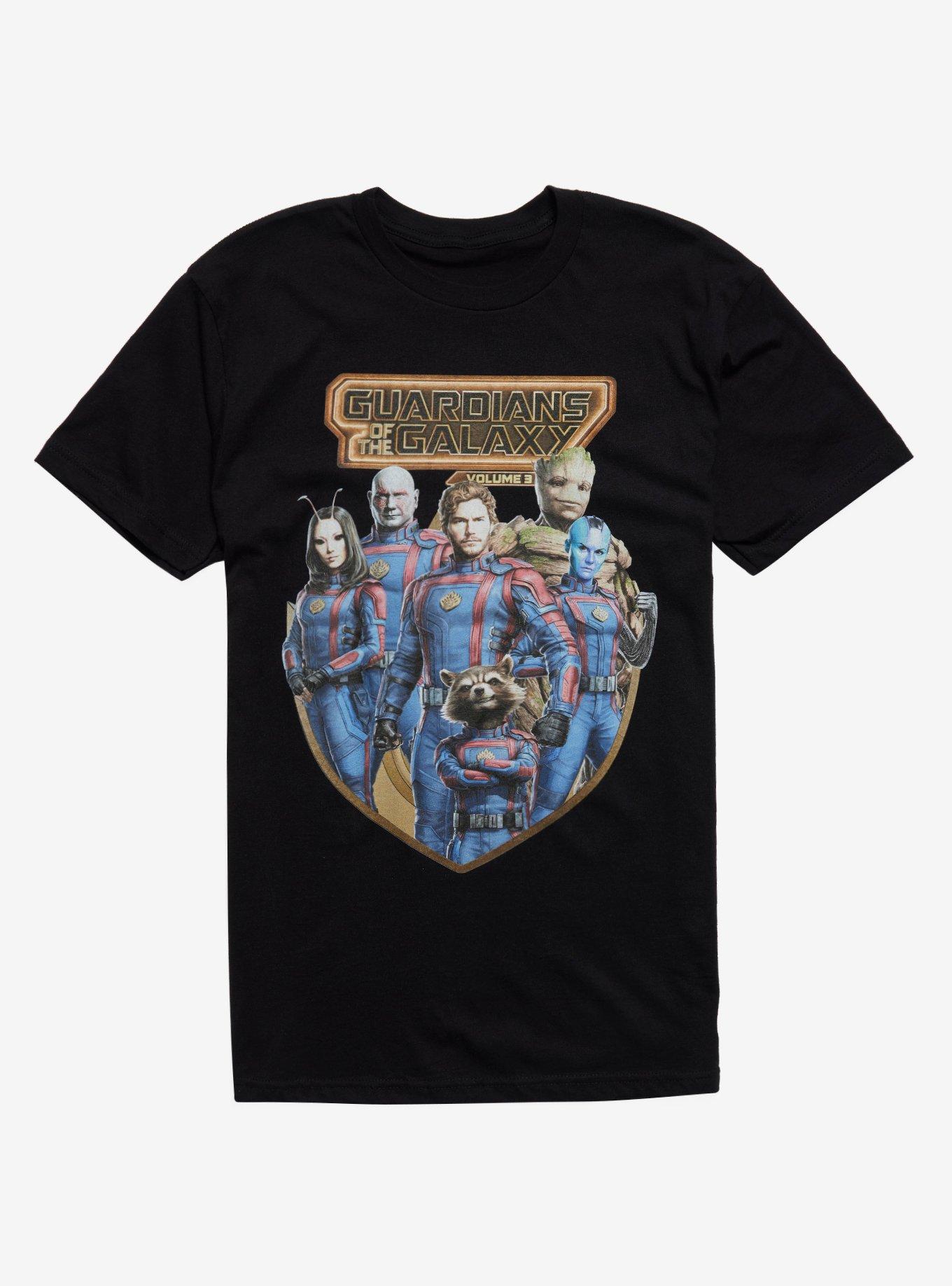 Marvel Guardians Of The Galaxy: Volume 3 Group T-Shirt, BLACK, hi-res
