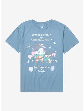 Attack On Titan X Hello Kitty And Friends Badtz-Maru & Levi T-Shirt, , hi-res