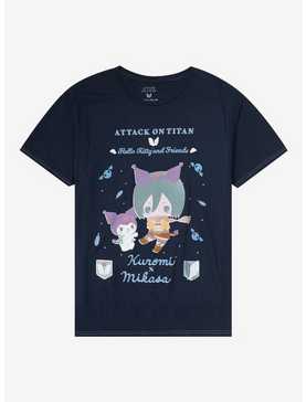 Attack On Titan X Hello Kitty And Friends Kuromi & Mikasa T-Shirt, , hi-res