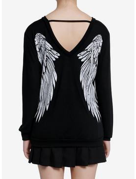 Angel Back Wings Girls Long-Sleeve Top, , hi-res
