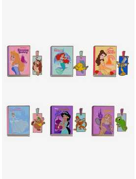 Disney Princesses Book & Bookmark Blind Box Enamel Pin - BoxLunch Exclusive, , hi-res