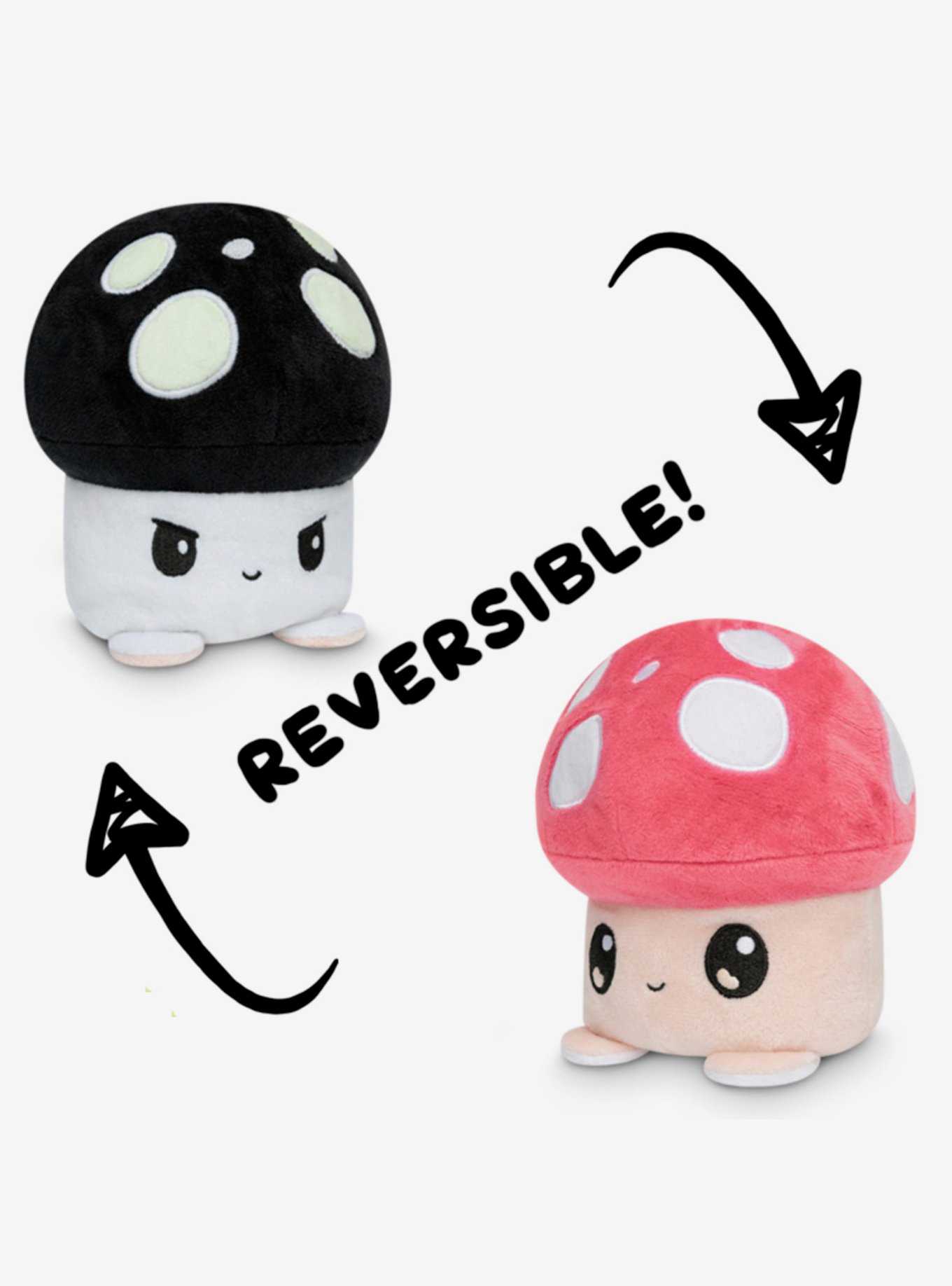 TeeTurtle Happy + Angry Mood 5 Inch Glow-in-the-Dark Reversible Mushroom Plush - BoxLunch Exclusive, , hi-res