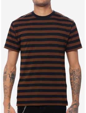 Black & Brown Stripe T-Shirt, , hi-res