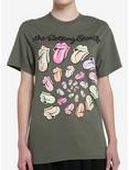 The Rolling Stones Tongue Logo Swirl Boyfriend Fit Girls T-Shirt, CREAM, hi-res