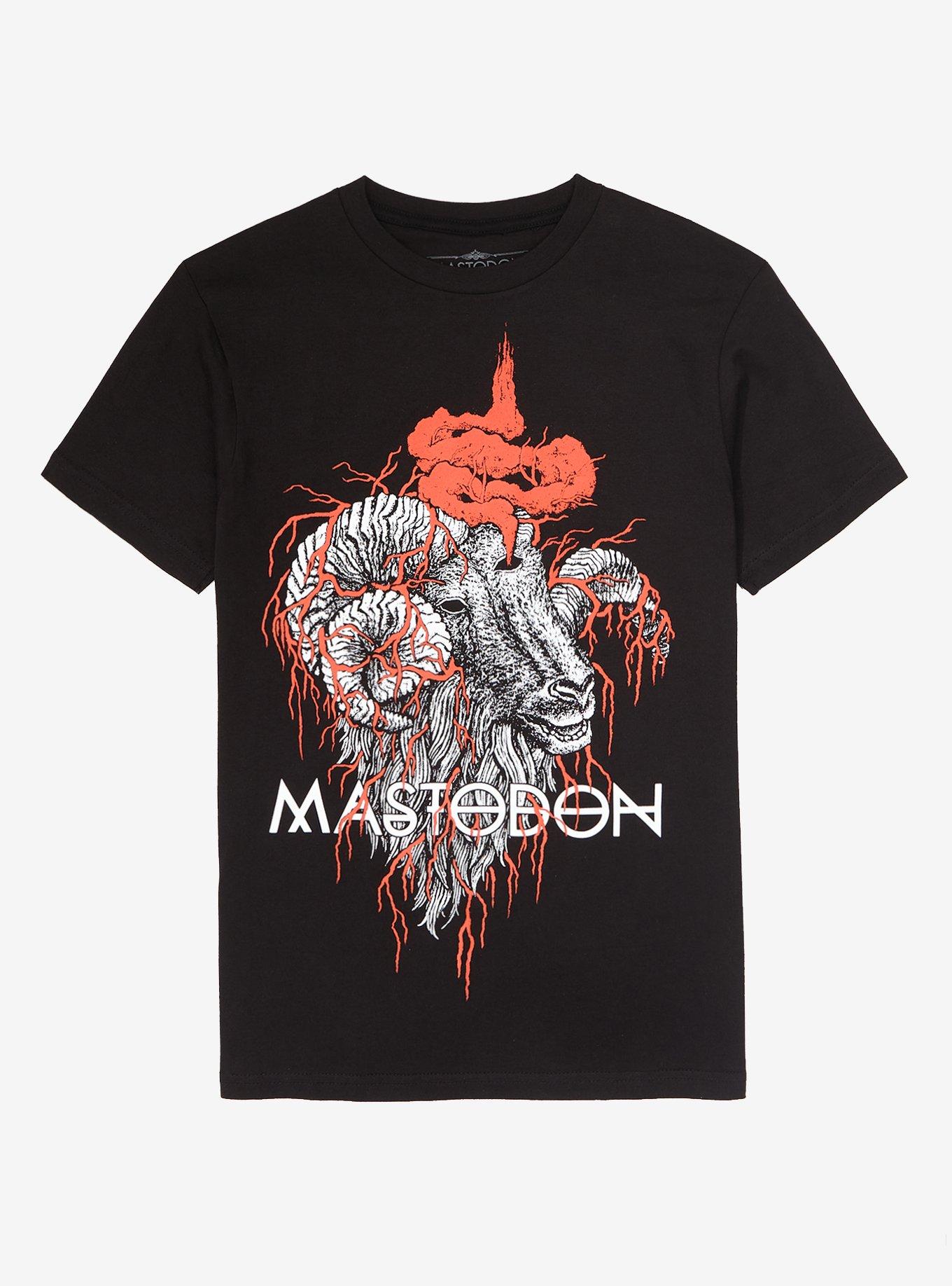Mastodon Blood Goat Boyfriend Fit Girls T-Shirt, BLACK, hi-res