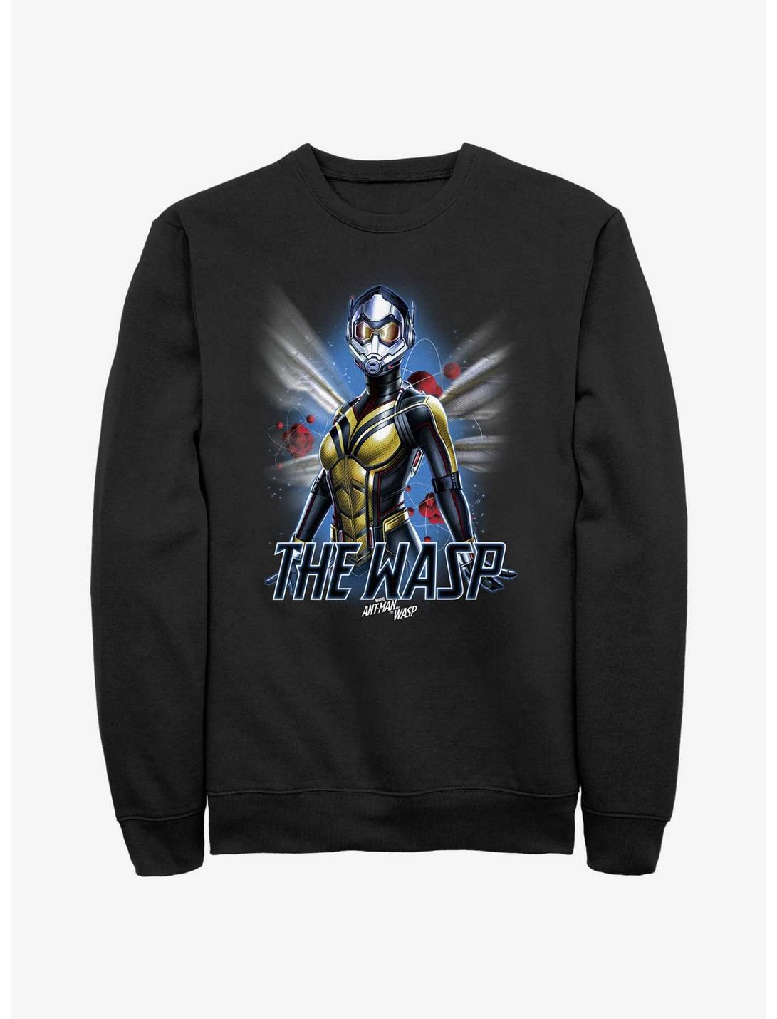 Marvel Ant-Man and the Wasp: Quantumania The Wasp Atom Sweatshirt, BLACK, hi-res