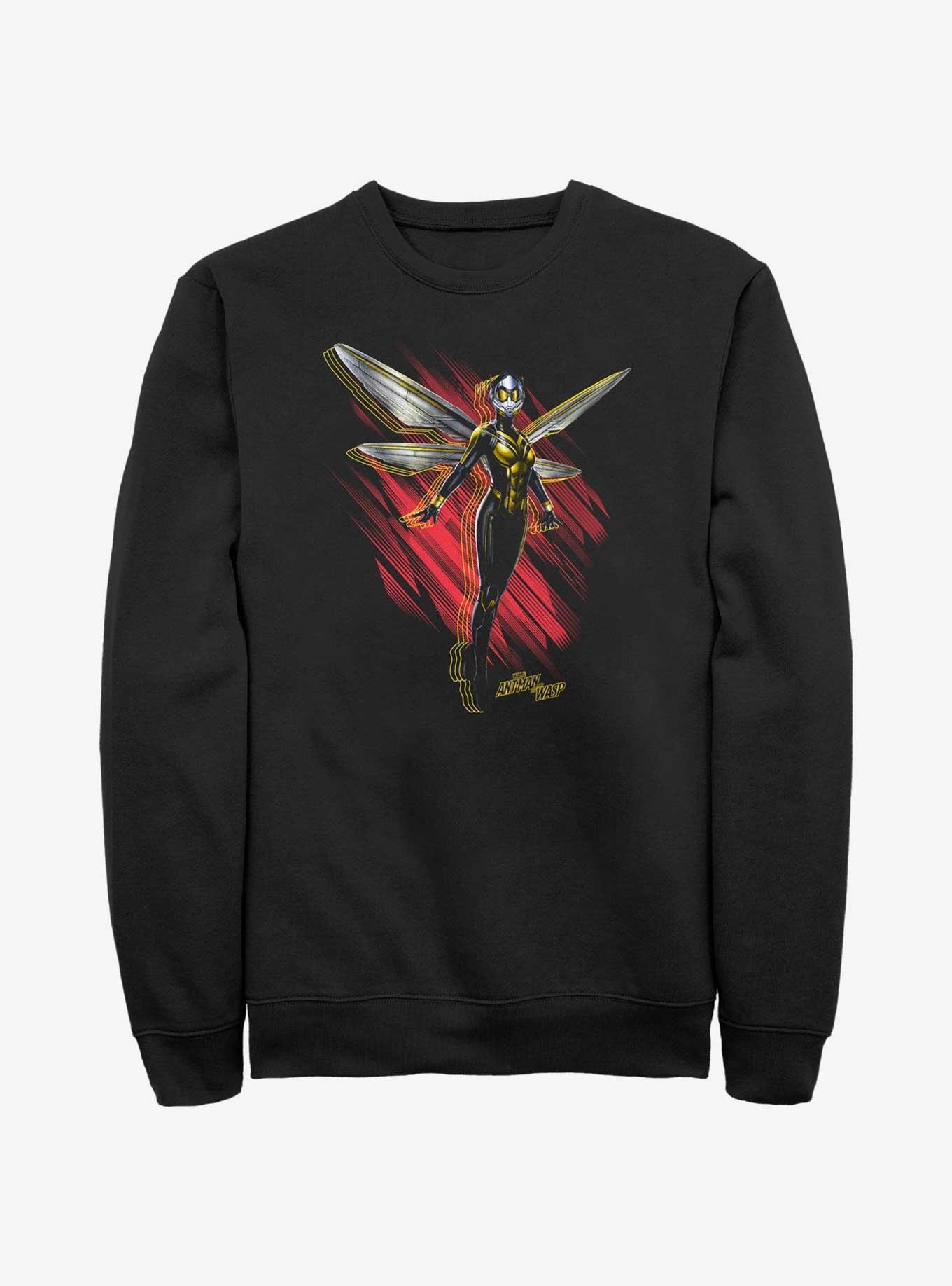 Marvel Ant-Man and the Wasp: Quantumania Wasp Wings Sweatshirt, BLACK, hi-res