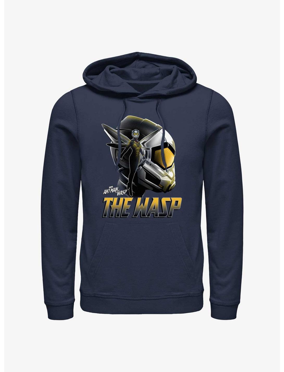 Marvel Ant-Man and the Wasp: Quantumania The Wasp Silhouette Hoodie, NAVY, hi-res