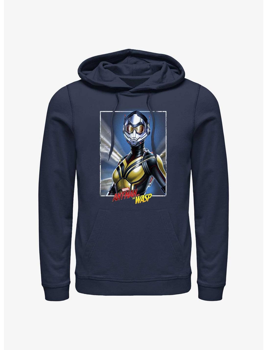 Marvel Ant-Man and the Wasp: Quantumania Wasp Portrait Hoodie, NAVY, hi-res