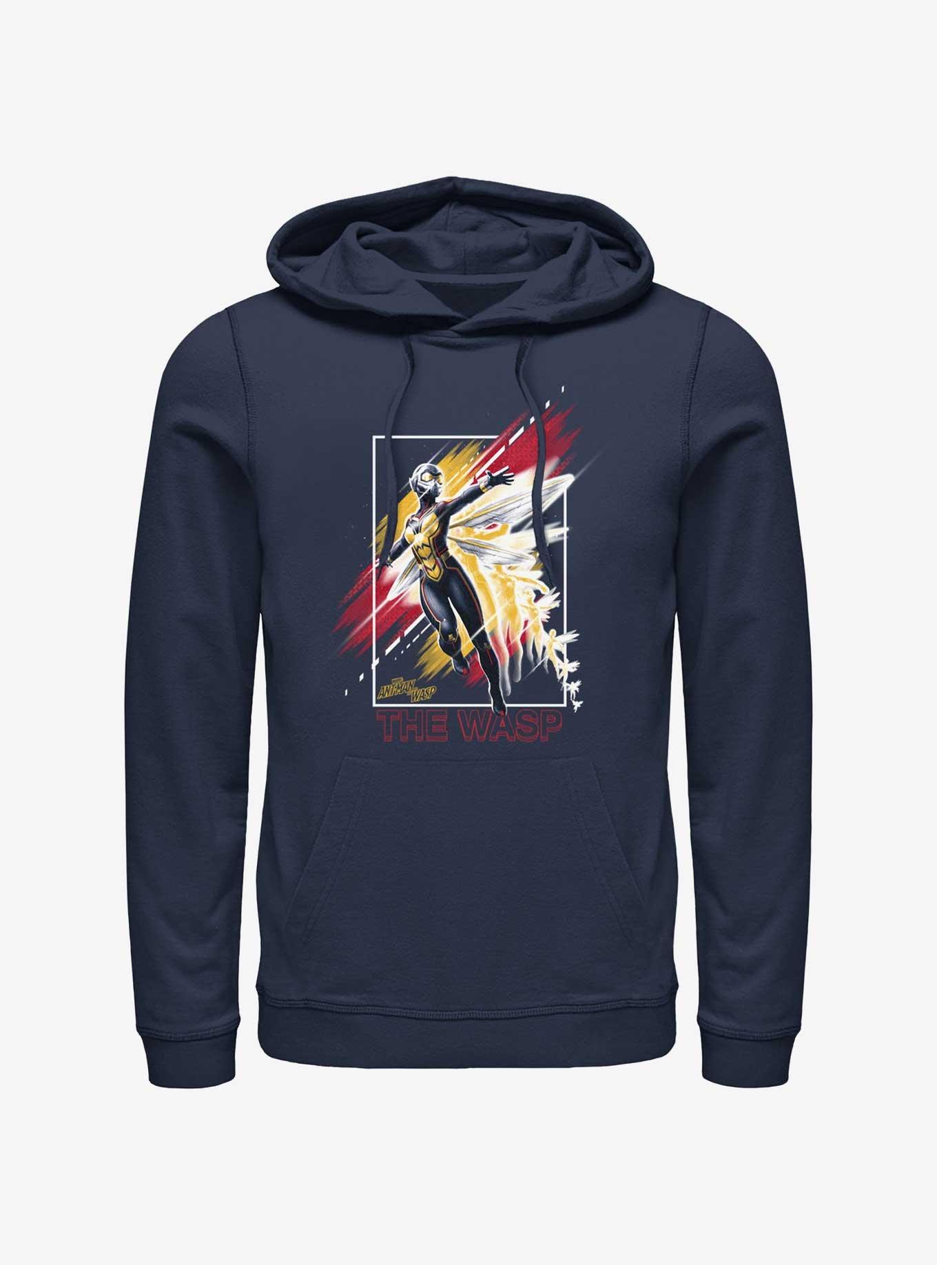 Marvel Ant-Man and the Wasp: Quantumania The Wasp Poster Hoodie, NAVY, hi-res