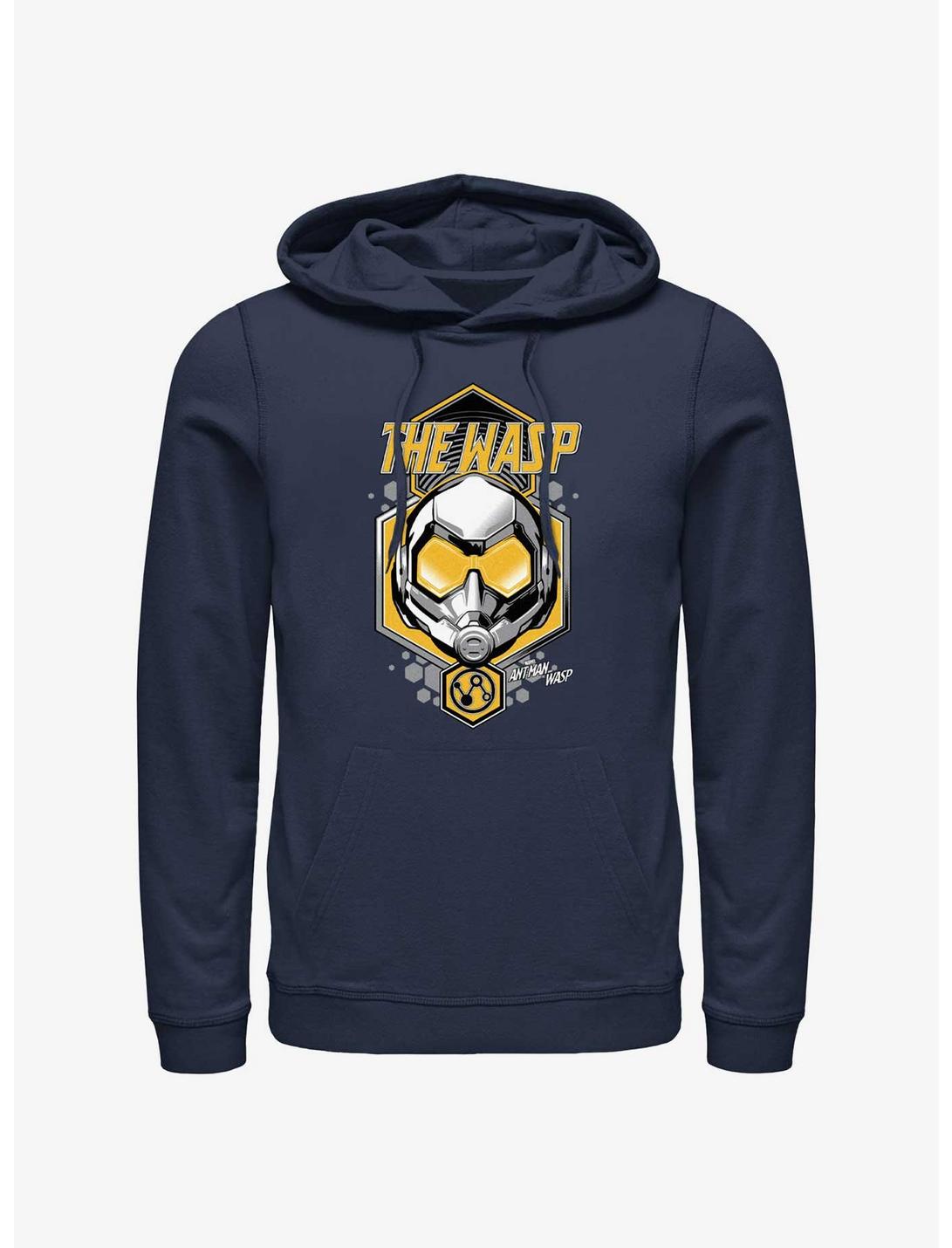 Marvel Ant-Man and the Wasp: Quantumania The Wasp Shield Hoodie, NAVY, hi-res