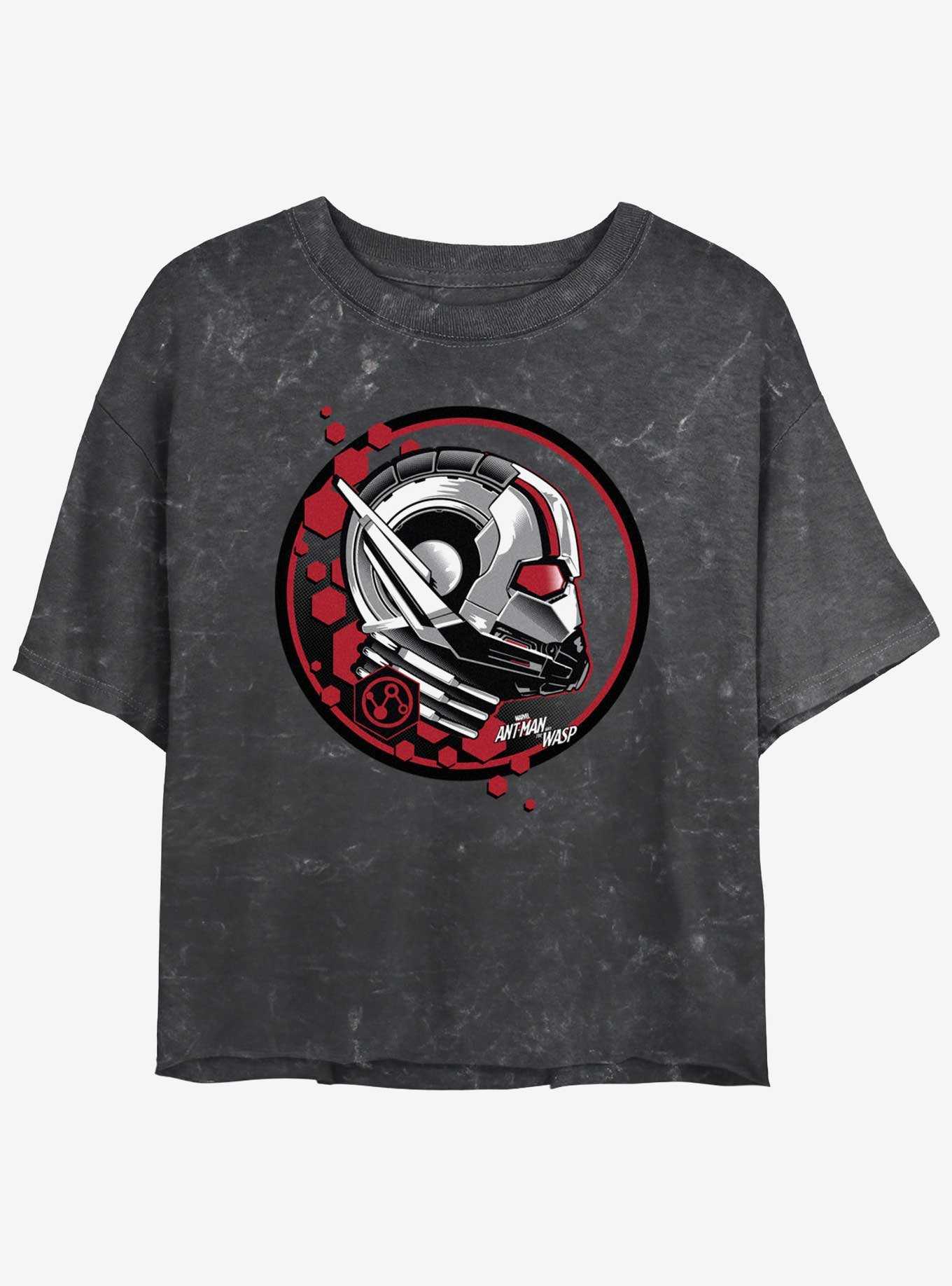 Marvel Ant-Man and the Wasp: Quantumania Ant Stamp Mineral Wash Girls Crop T-Shirt, , hi-res
