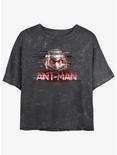 Marvel Ant-Man and the Wasp: Quantumania Ant-Man Glitch Mineral Wash Girls Crop T-Shirt, BLACK, hi-res