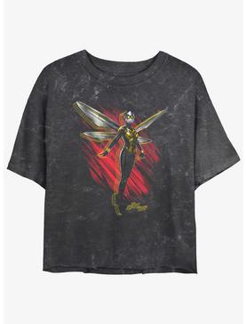 Marvel Ant-Man and the Wasp: Quantumania Wasp Wings Mineral Wash Girls Crop T-Shirt, , hi-res