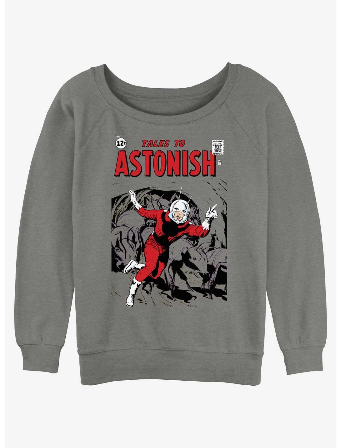 Marvel Ant-Man Tales To Astonish Poster Slouchy Sweatshirt, GRAY HTR, hi-res