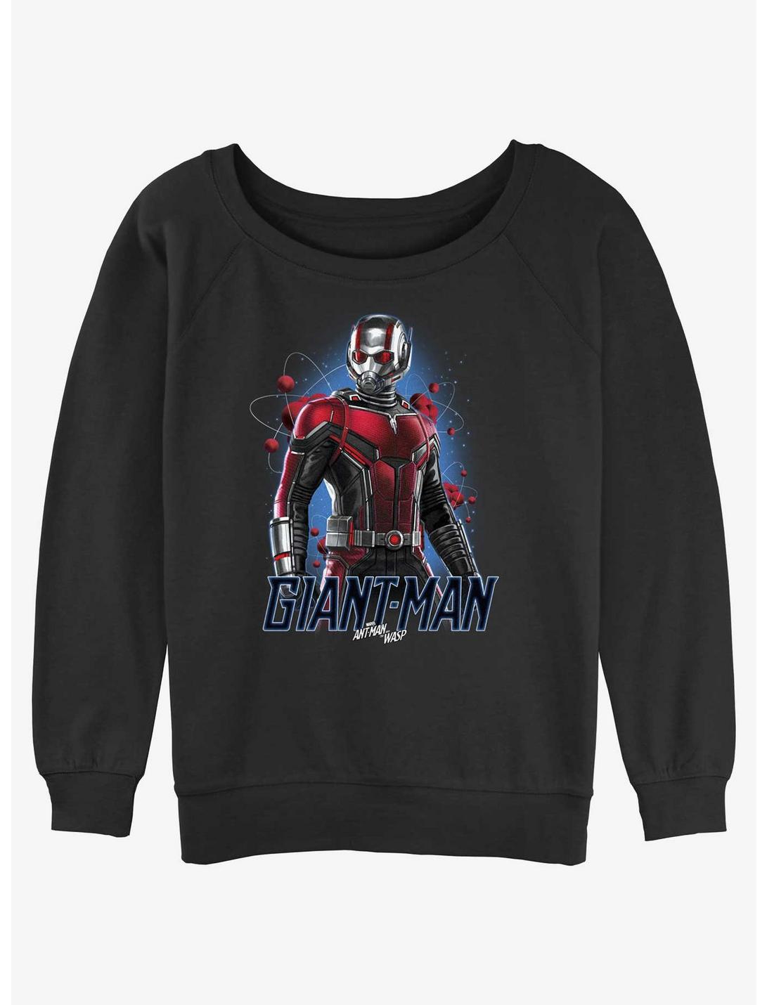 Marvel Ant-Man and the Wasp: Quantumania Giant-Man Atom Slouchy Sweatshirt, BLACK, hi-res