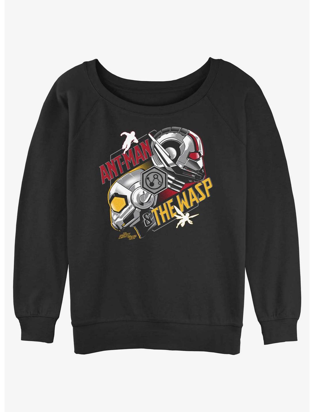 Marvel Ant-Man and the Wasp: Quantumania Helmets Slouchy Sweatshirt, BLACK, hi-res
