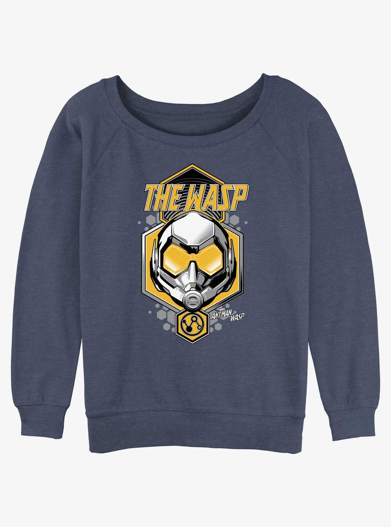 Marvel Ant-Man and the Wasp: Quantumania The Wasp Shield Slouchy Sweatshirt, BLUEHTR, hi-res