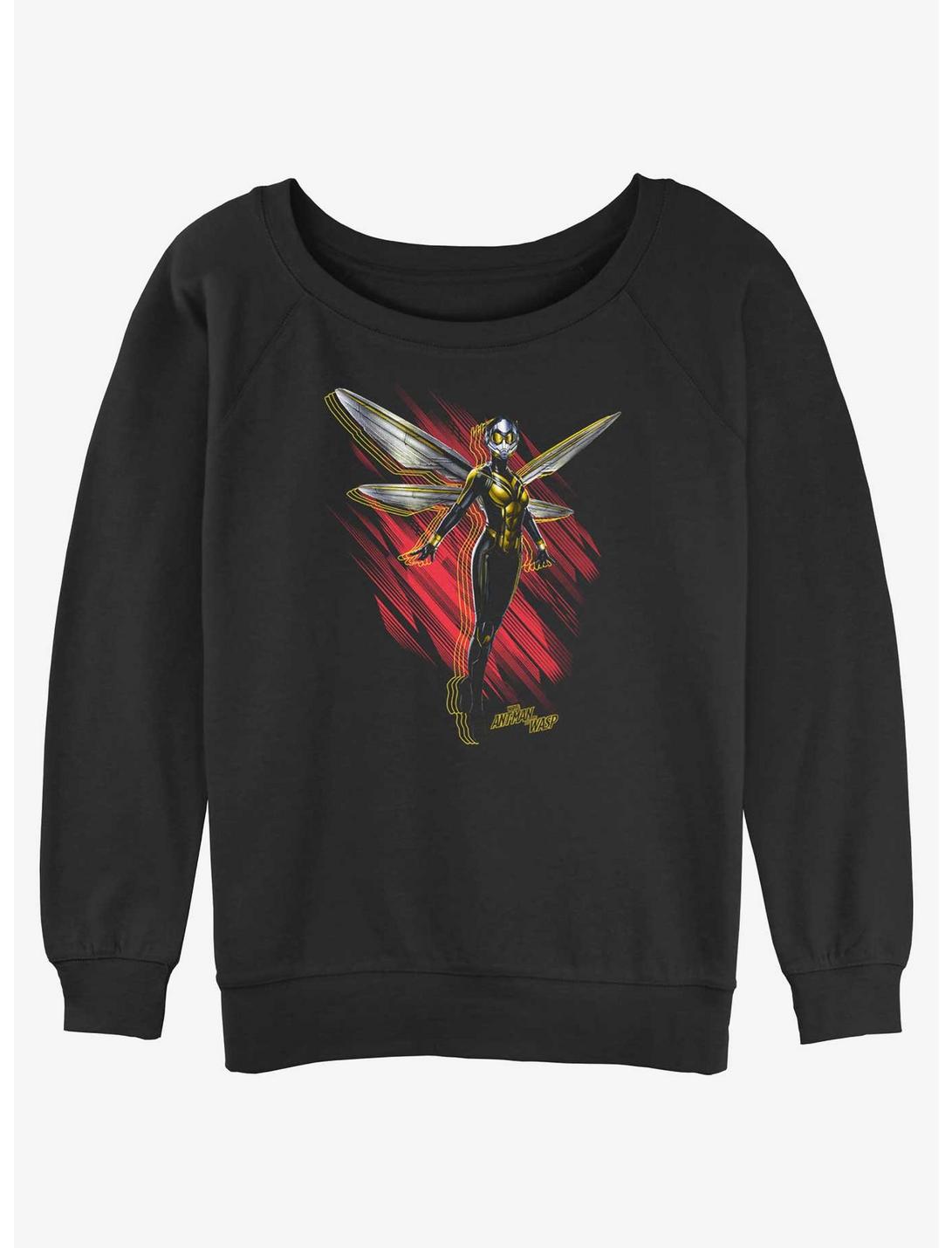 Marvel Ant-Man and the Wasp: Quantumania Wasp Wings Slouchy Sweatshirt, BLACK, hi-res