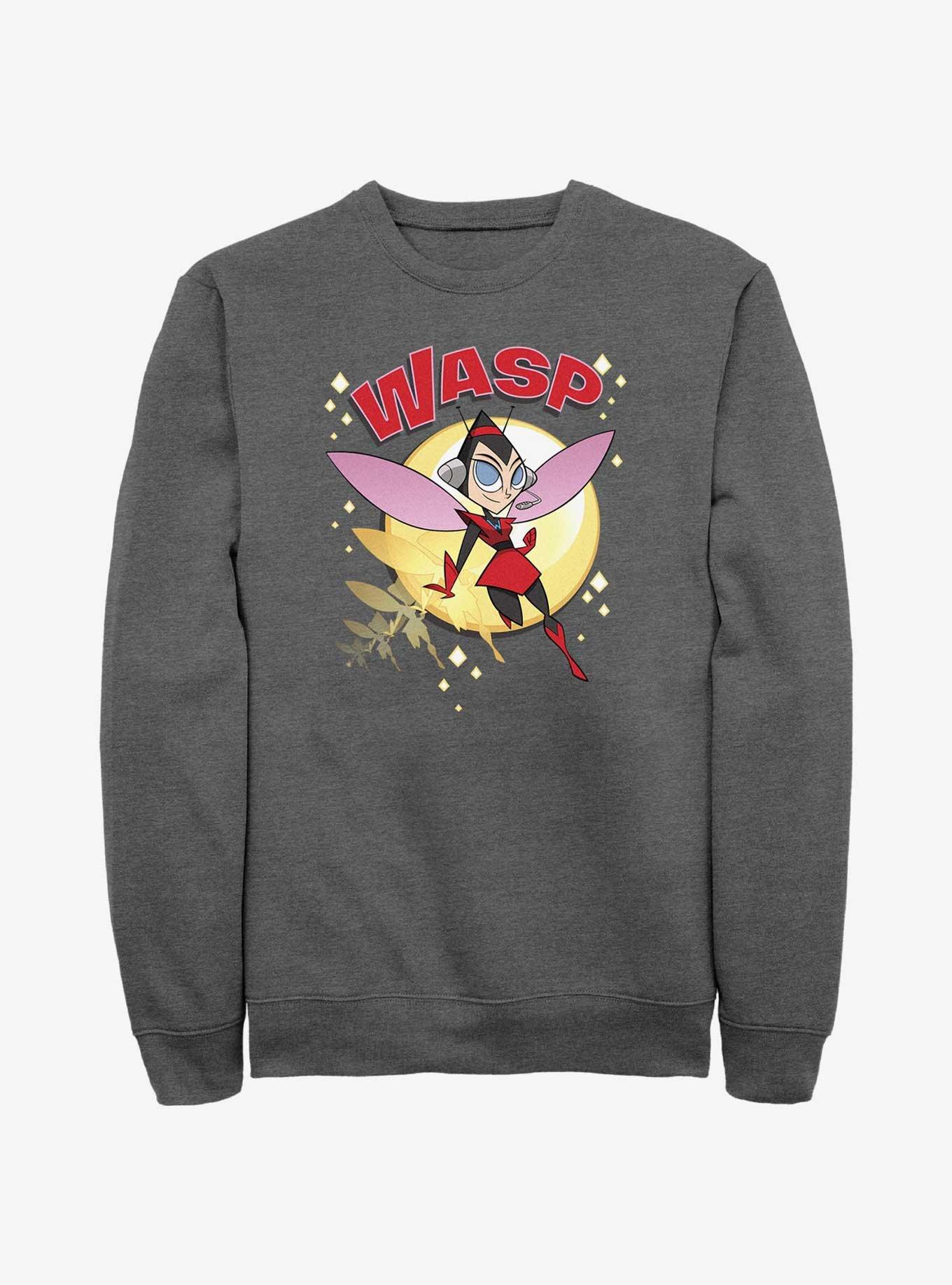 Marvel Ant-Man Retro Wasp Sweatshirt, CHAR HTR, hi-res