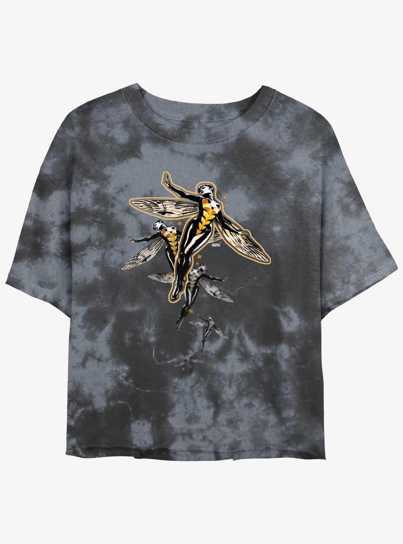 Marvel Ant-Man Wasp Flight Tie-Dye Girls Crop T-Shirt, , hi-res