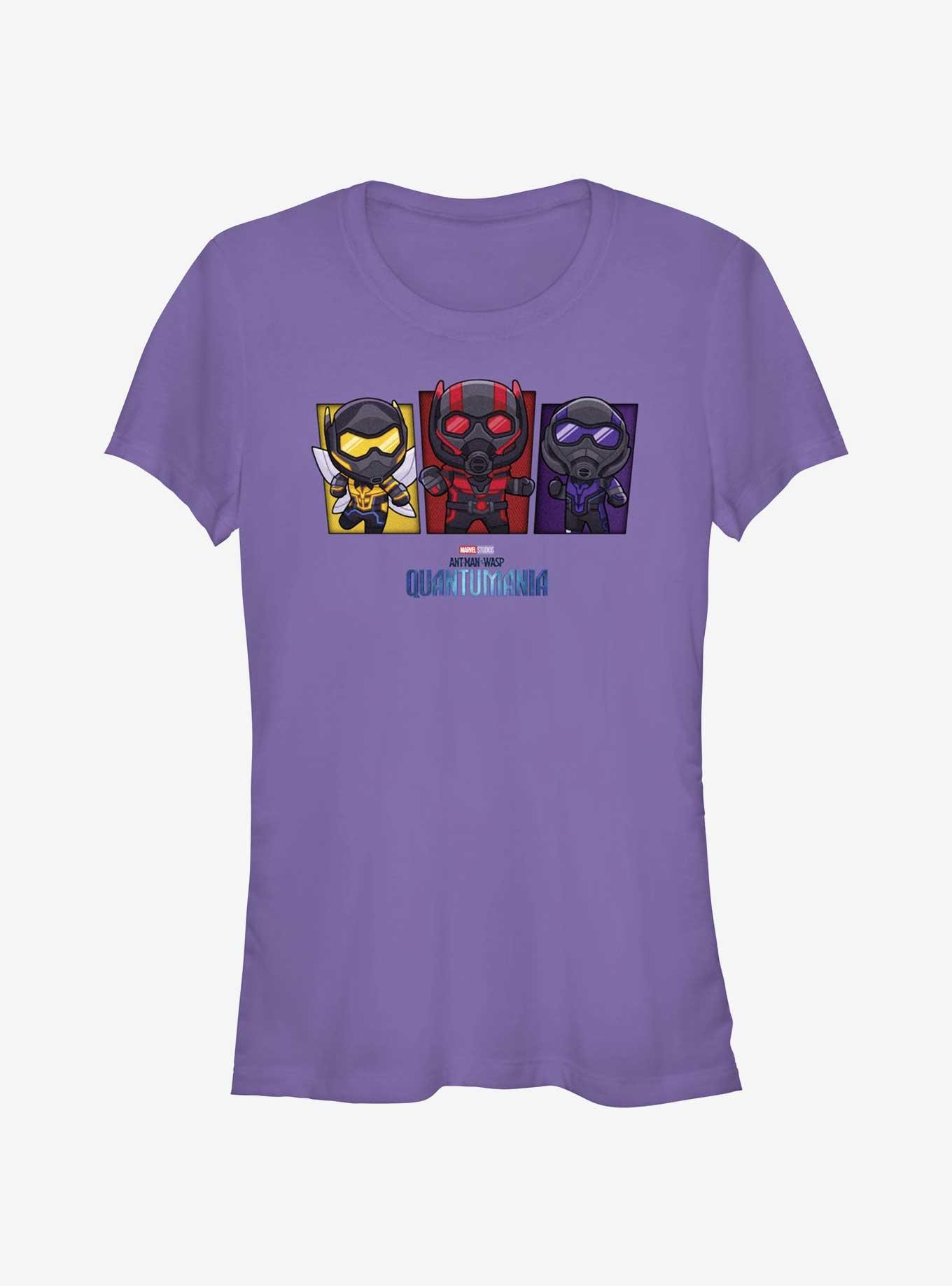 Marvel Ant-Man and the Wasp: Quantumania Chibi Heroes Ant-Man, The Wasp, & Cassie Girls T-Shirt, , hi-res