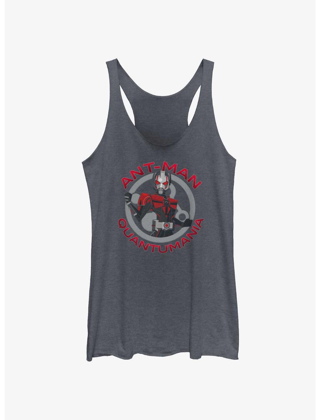 Marvel Ant-Man and the Wasp: Quantumania Ant-Man Symbol Girls Tank, NAVY HTR, hi-res