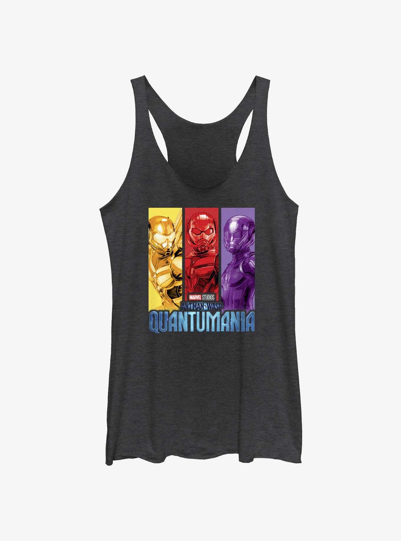 Marvel Ant-Man and the Wasp: Quantumania Hero Trio Girls Tank, BLK HTR, hi-res
