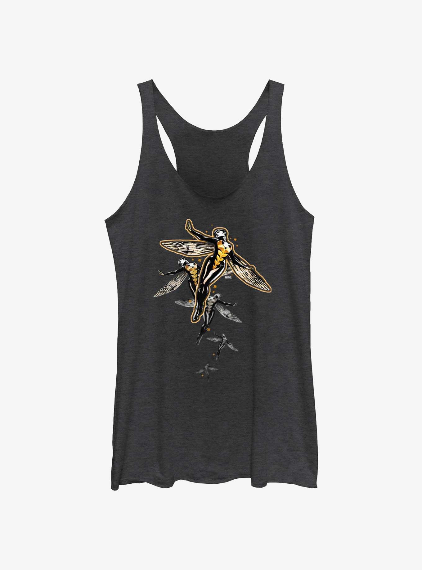 Marvel Ant-Man Wasp Flight Girls Tank, BLK HTR, hi-res