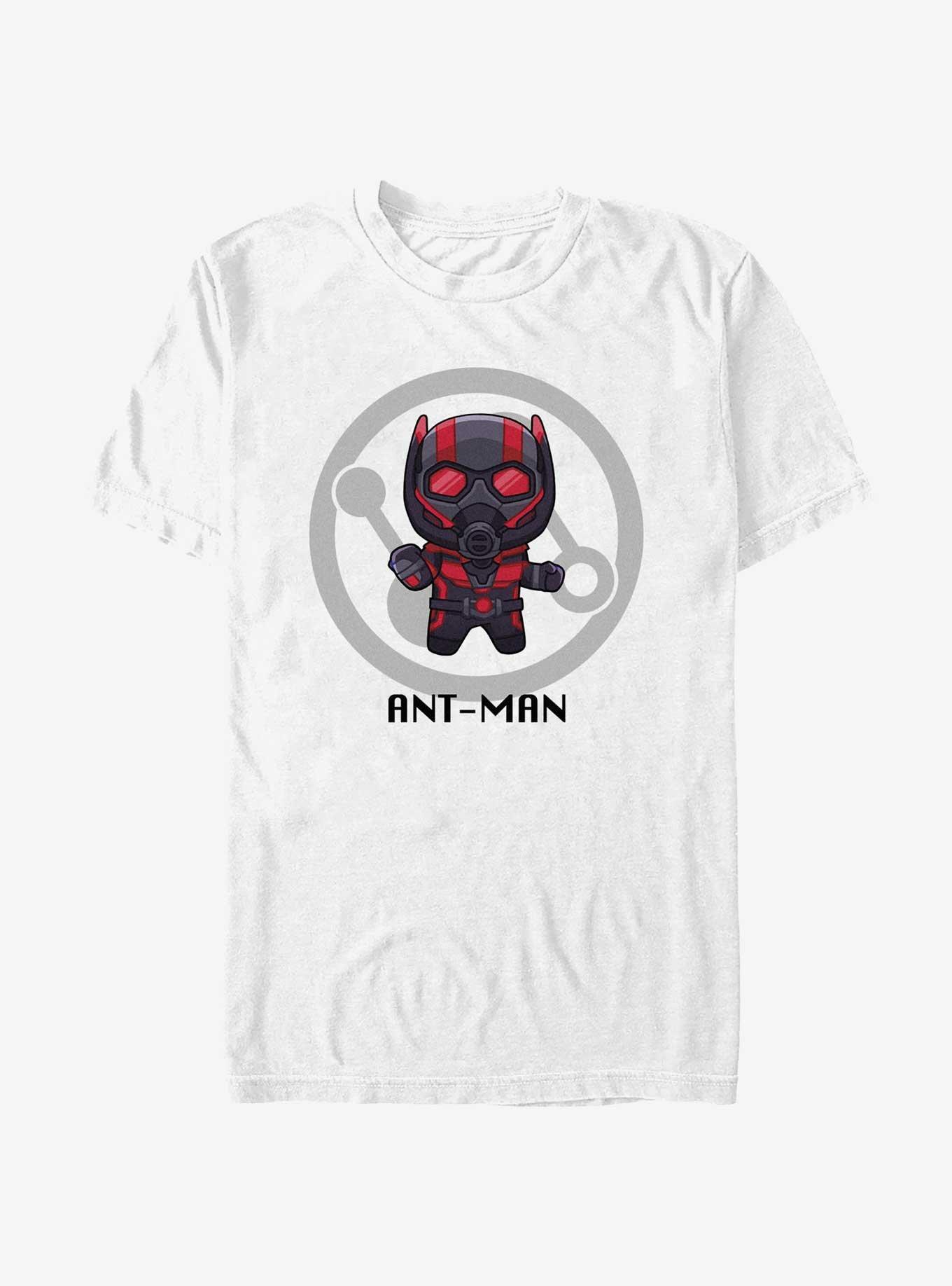 Marvel Ant-Man and the Wasp: Quantumania Chibi Ant-Man Badge T-Shirt, CARDINAL, hi-res