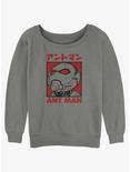 Marvel Ant-Man and the Wasp: Quantumania Poster in Japanese Slouchy Sweatshirt, GRAY HTR, hi-res