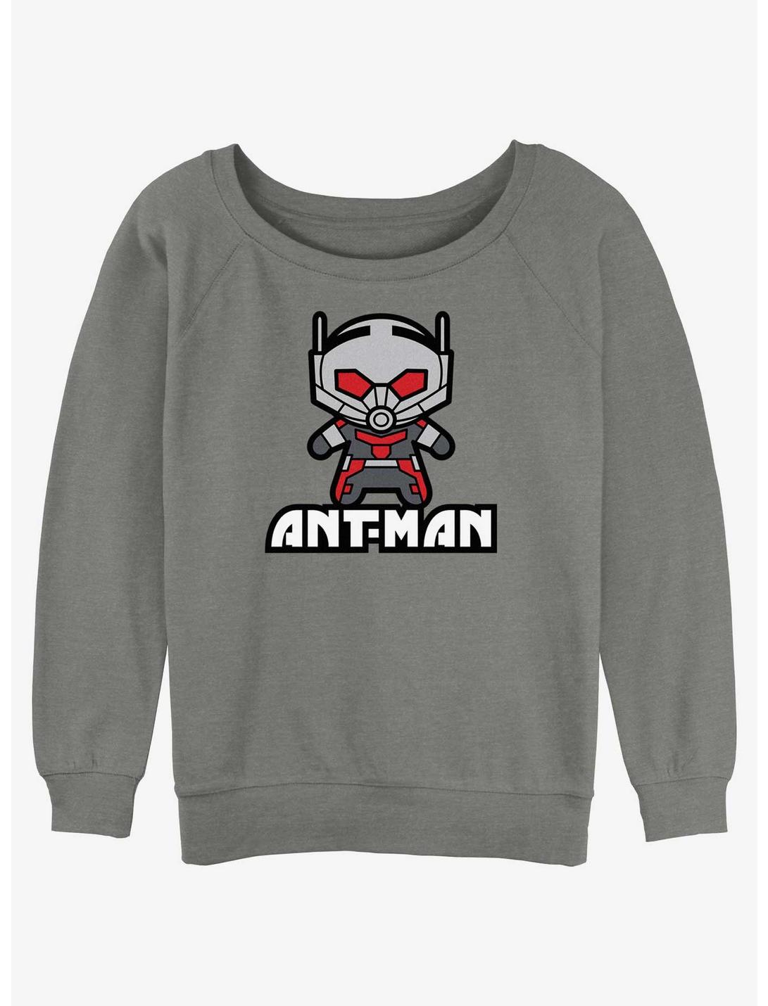 Marvel Ant-Man and the Wasp: Quantumania Kawaii Ant-Man Slouchy Sweatshirt, GRAY HTR, hi-res