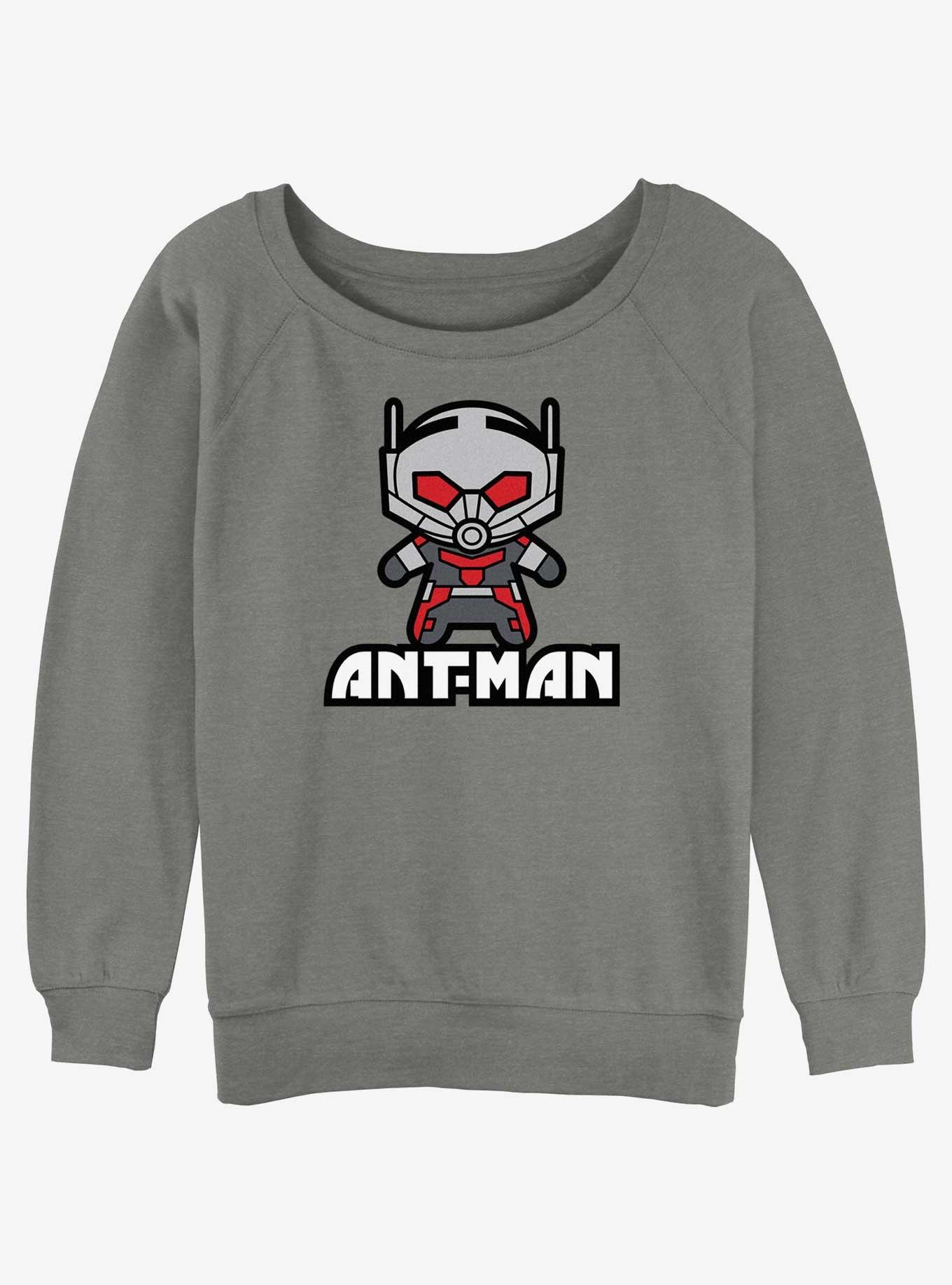 Marvel Ant-Man and the Wasp: Quantumania Kawaii Ant-Man Slouchy Sweatshirt, GRAY HTR, hi-res
