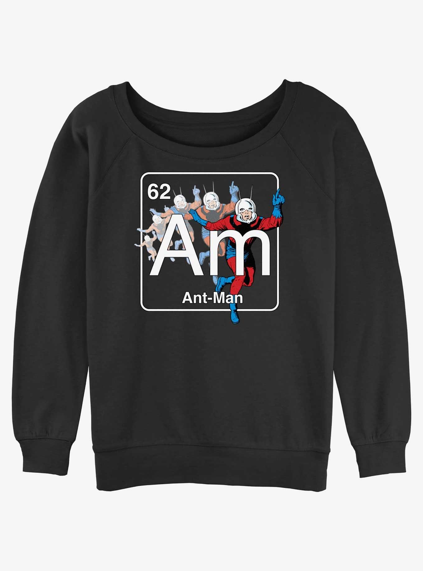 Marvel Ant-Man Periodic Element Ant-Man Slouchy Sweatshirt, BLACK, hi-res