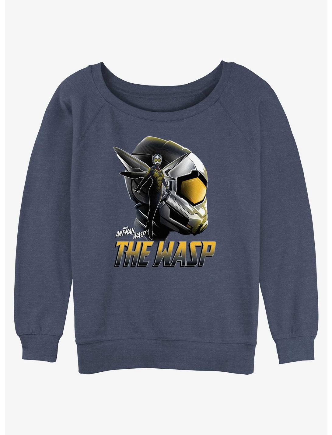 Marvel Ant-Man and the Wasp: Quantumania The Wasp Silhouette Slouchy Sweatshirt, BLUEHTR, hi-res