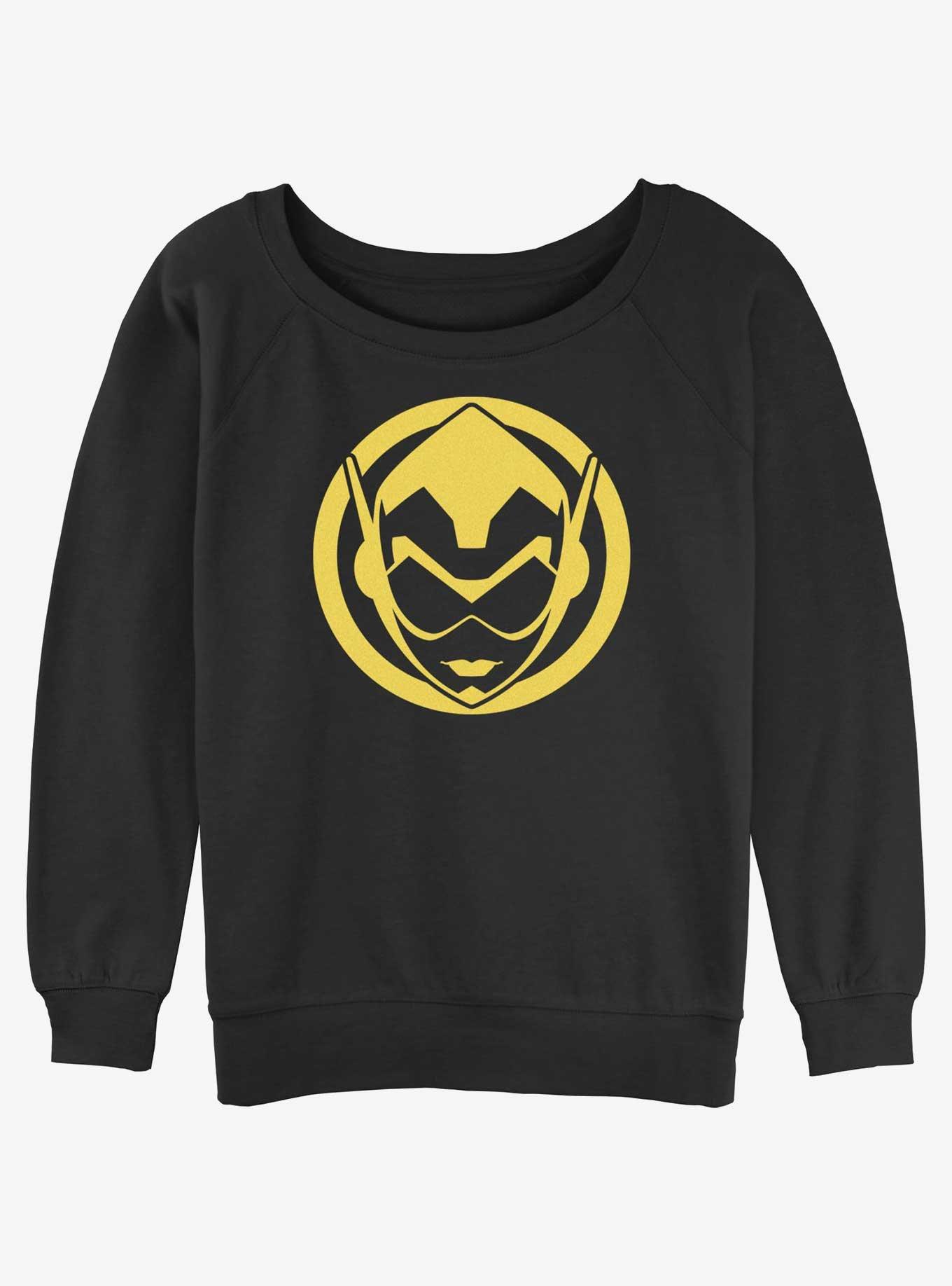 Marvel Ant-Man and the Wasp: Quantumania Wasp Sigil Slouchy Sweatshirt, BLACK, hi-res