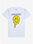 Weezer Melting Face Boyfriend Fit Girls T-Shirt, BRIGHT WHITE, hi-res